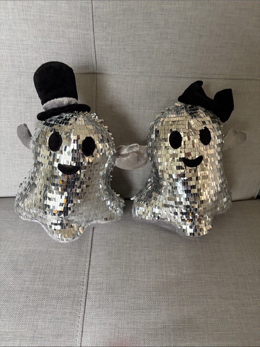 Silver Sequin Ghost decoration